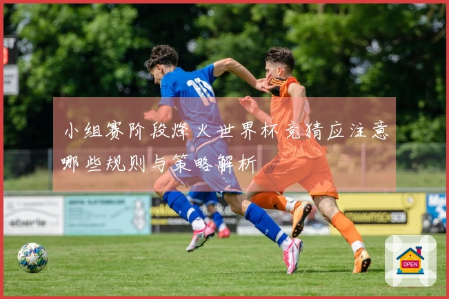 小组赛阶段烽火世界杯竞猜应注意哪些规则与策略解析